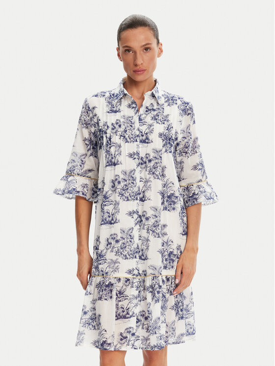 Iconique Iconique Pluusikleit IC25-076 Valge Relaxed Fit