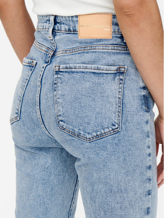 ONLY ONLY Blugi 15248715 Albastru celest Straight Fit