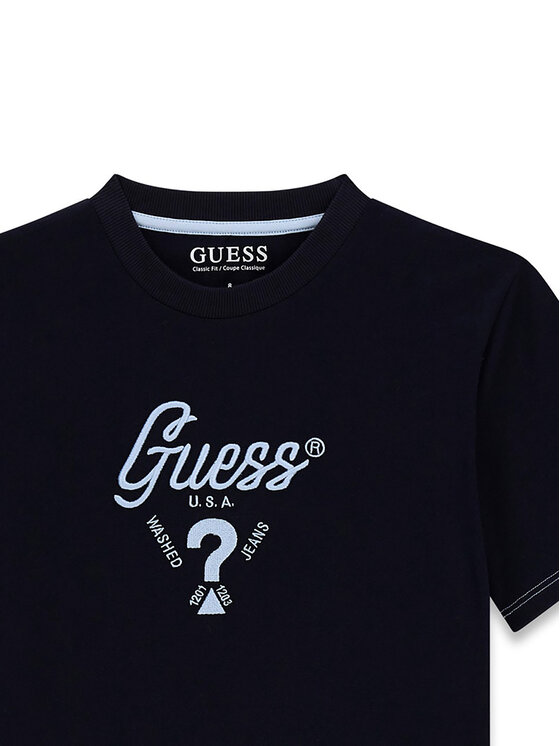 Guess Guess Póló L6GI06 K8HM4 Sötétkék Relaxed Fit