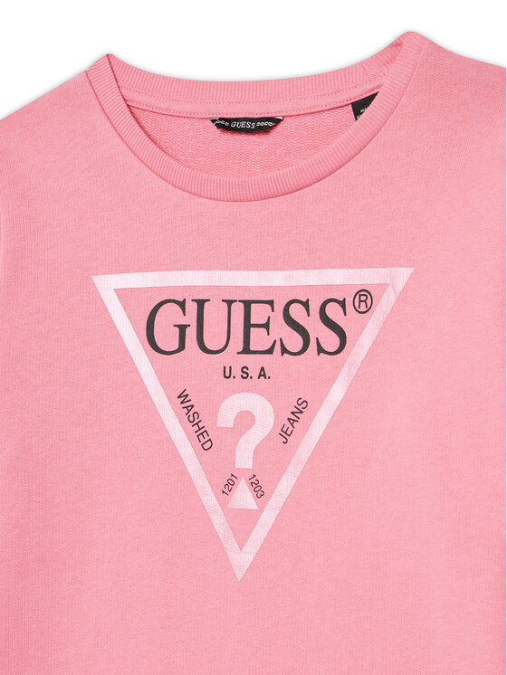Guess Guess Pulóver J74Q10 KAUG0 Rózsaszín Regular Fit