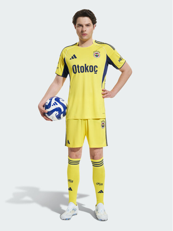 adidas adidas Koszulka techniczna Fenerbahce Żółty Slim Fit
