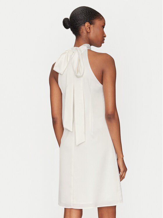 YAS YAS Koktel haljina Dottea 26032326 Bijela Slim Fit