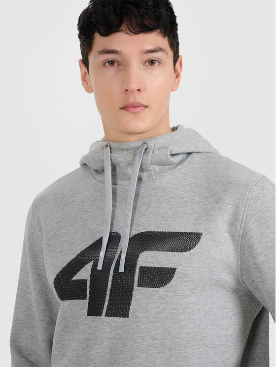 4F 4F Bluza NOS Szary jasny Regular Fit