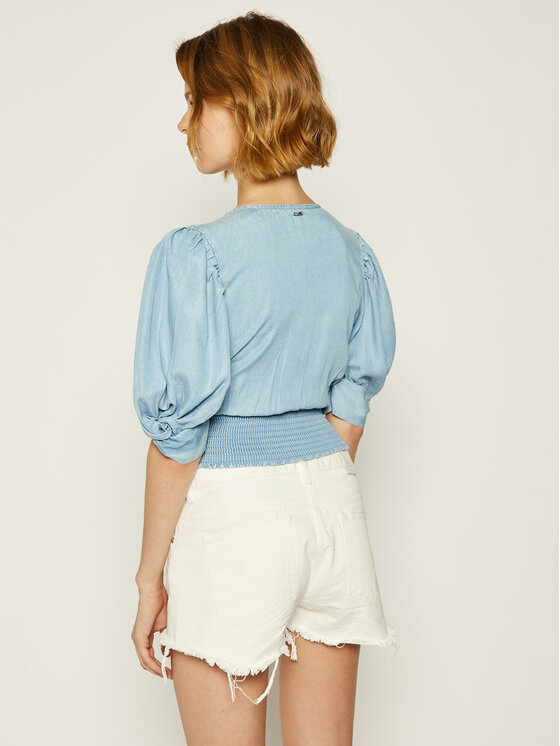 Blusa Jody W02H29 D3ZW2 Blu Skinny Fit