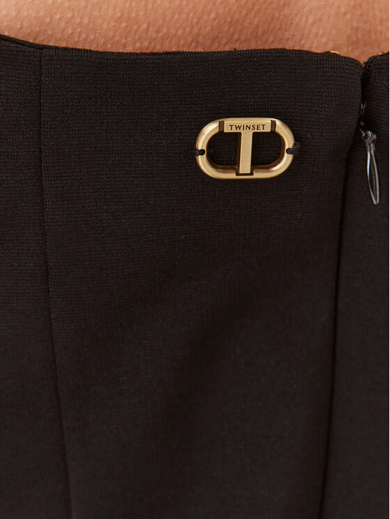 TWINSET TWINSET Cocktail obleka 232TP2490 Črna Slim Fit