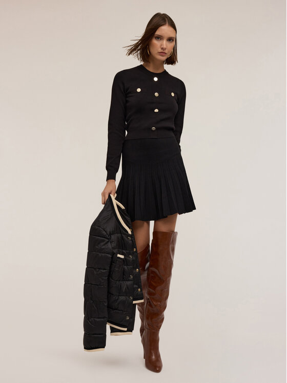 Motivi Motivi Cardigan M318W003401N033 Nero Regular Fit