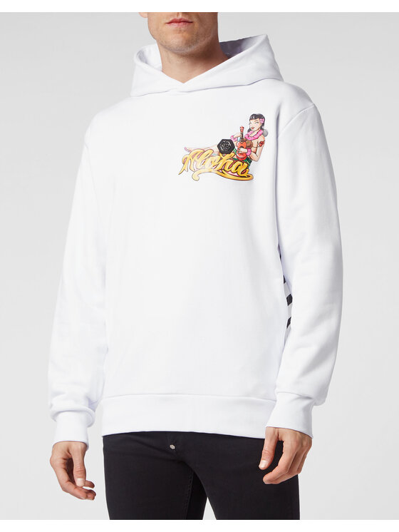 PHILIPP PLEIN PHILIPP PLEIN Bluza 1353 Biały Regular Fit