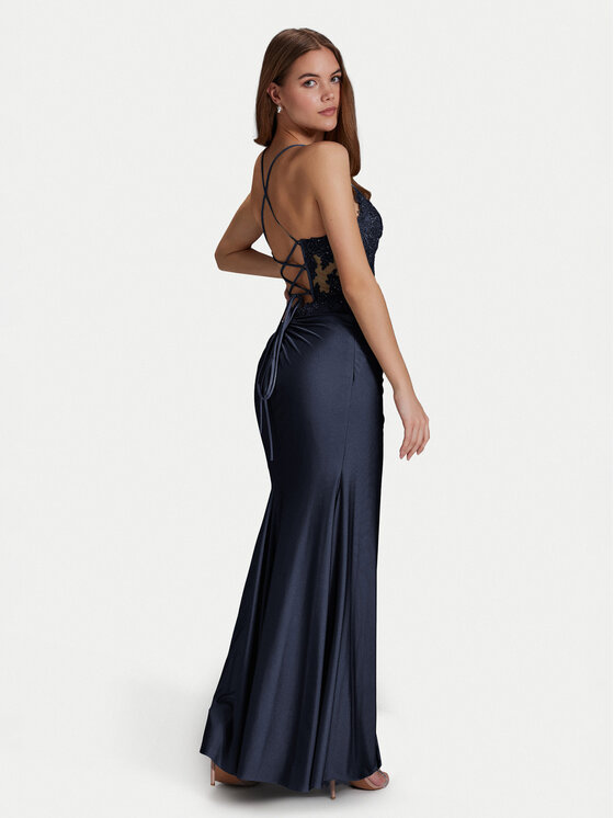 Hey Kyla Hey Kyla Rochie de seară 5AI058HK Bleumarin Regular Fit