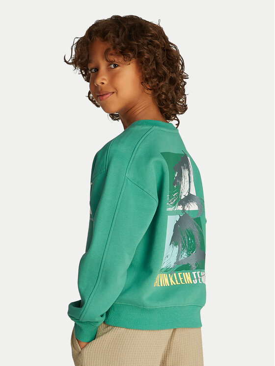 Calvin Klein Jeans Calvin Klein Jeans Sweatshirt Summer IB0IB02462 Grün Regular Fit
