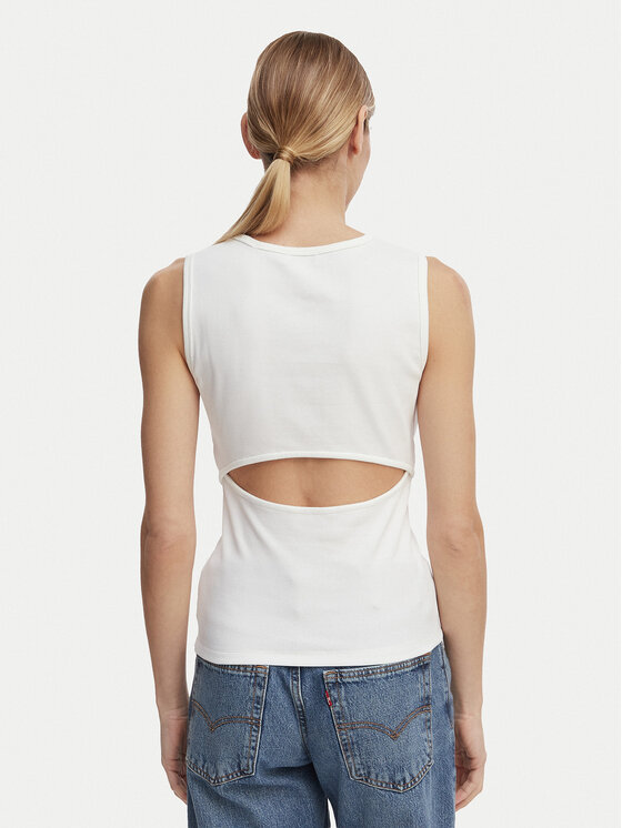 Calvin Klein Jeans Calvin Klein Jeans Top LV047F246G Valge Slim Fit