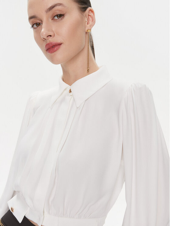 Elisabetta Franchi Elisabetta Franchi Πουκάμισο CA-T25-41E2-V350 Λευκό Regular Fit