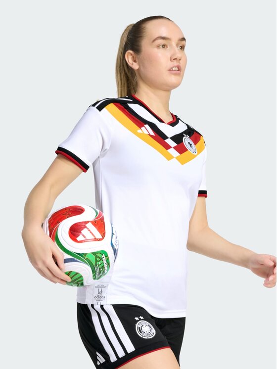 adidas adidas Koszulka techniczna Germany 26 Women's Team Home Jersey Biały Regular Fit