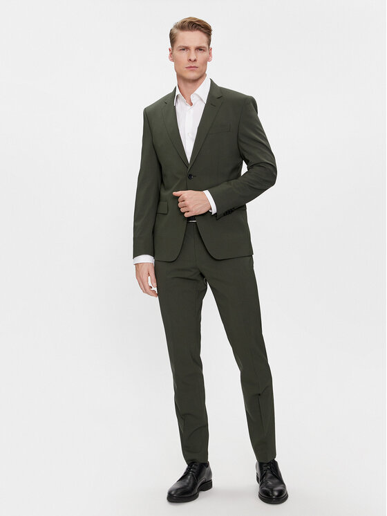 BOSS Boss Ülikond H-Huge-2Pcs-224 50509485 Roheline Slim Fit