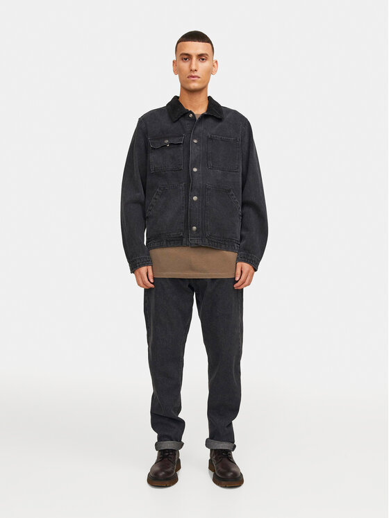 Jack & Jones Jack & Jones Jeansy Chris 12250230 Czarny Relaxed Fit