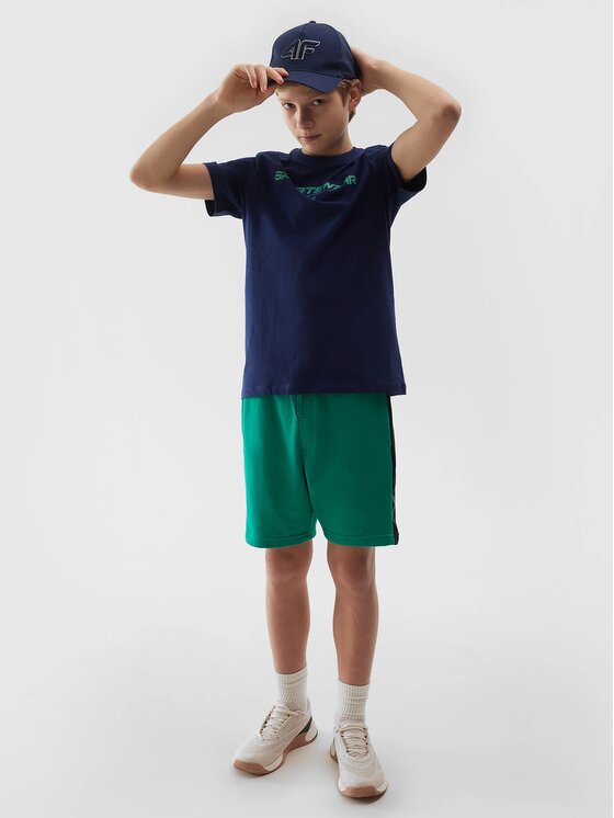 4F 4F T-shirt 4FJWSS24 TTSHM1114 31S GRANAT 134 Blu Regular Fit