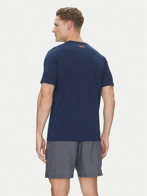 Under Armour Under Armour Majica Boxed Sports 1386793 Mornarsko modra Loose Fit