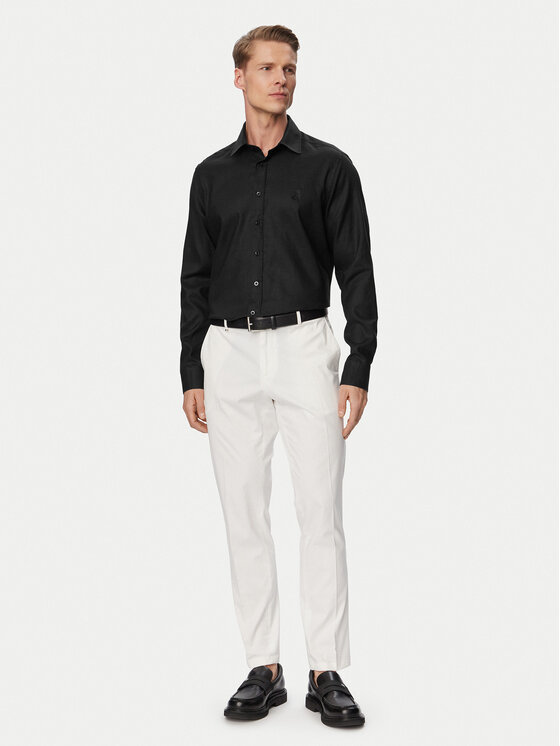 KARL LAGERFELD KARL LAGERFELD Риза 605084 562791 Черен Regular Fit