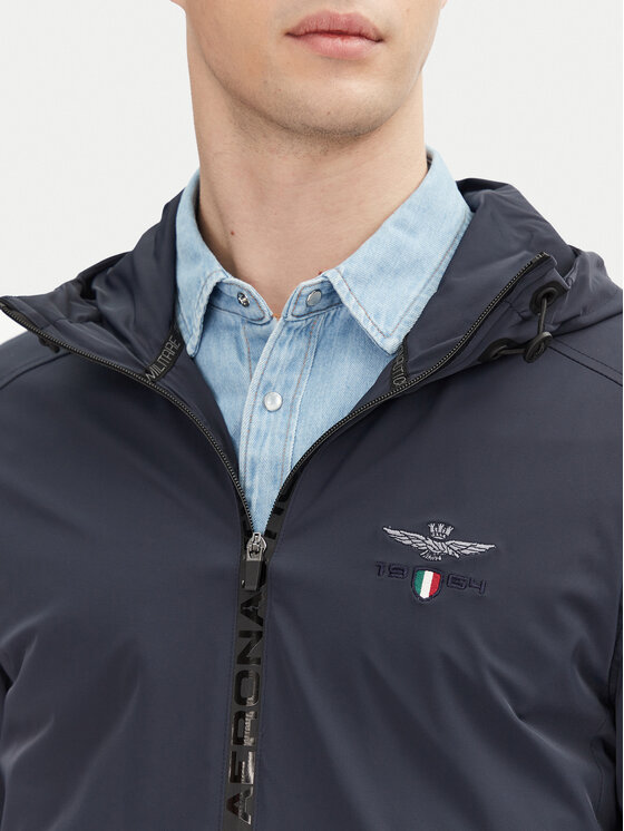 Aeronautica Militare Aeronautica Militare Kurtka przejściowa 251AB2204CT3264 Granatowy Regular Fit
