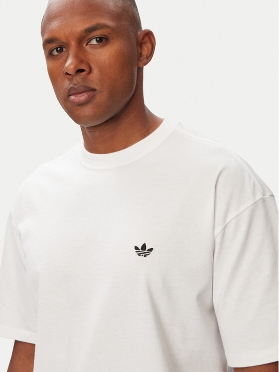 adidas adidas T-Shirt Trefoil Essentials LooseI A7534 Λευκό Regular Fit
