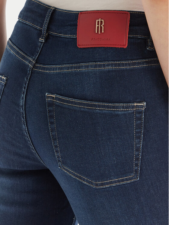 Fracomina Fracomina Jeans hlače FP25WVA012D46093 Mornarsko modra Bootcut Fit