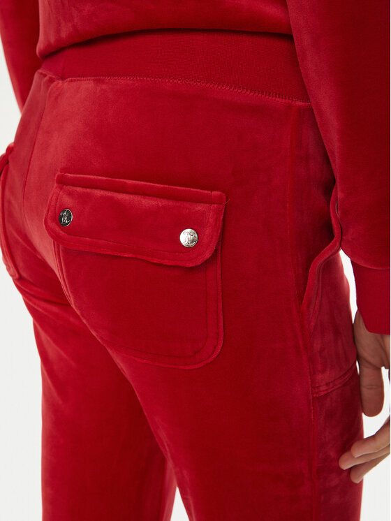 Juicy Couture Juicy Couture Donji dio trenerke Del Ray JCAP180 Crvena Regular Fit