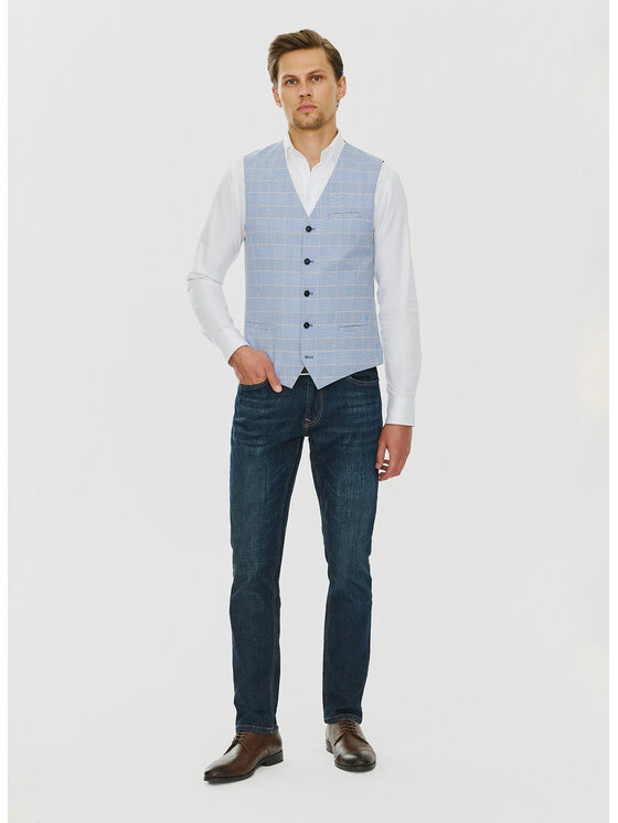 Pako Lorente Pako Lorente Kamizelka P24SF-8X-001 Niebieski Slim Fit