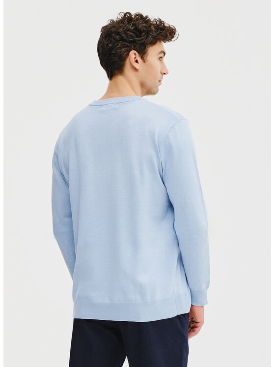 Pako Lorente Pako Lorente Sweter P25SF-2X-007 Błękitny Classic Fit