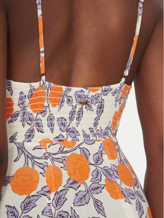 Maaji Maaji Letné šaty Western Orange Flower Sia PT2748CLD001 Oranžová Regular Fit