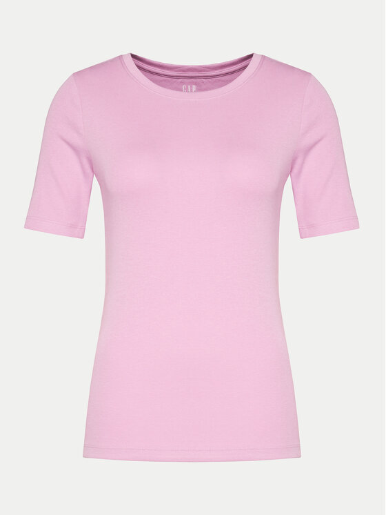 Gap Gap Majica 540635-10 Roza Slim Fit