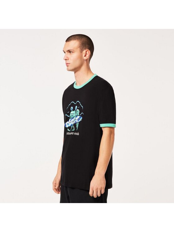 Oakley Oakley T-Shirt FOA405465 Czarny Regular Fit