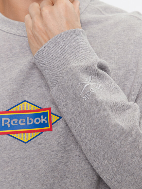 Reebok Reebok Mikina Sporting Goods IM1504 Šedá Regular Fit