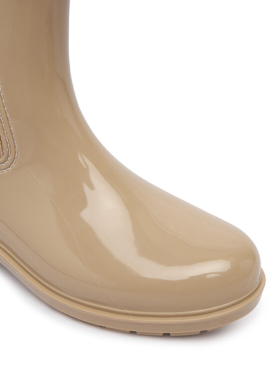 Tommy Hilfiger Tommy Hilfiger Γαλότσες Th Buckle Glossy Ankle Rain Boot FW0FW09543 Μπεζ