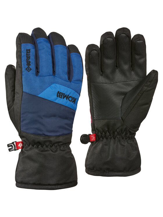 Rękawice narciarskie Kombi, Niebieskie, Shadowy GORE-TEX Junior