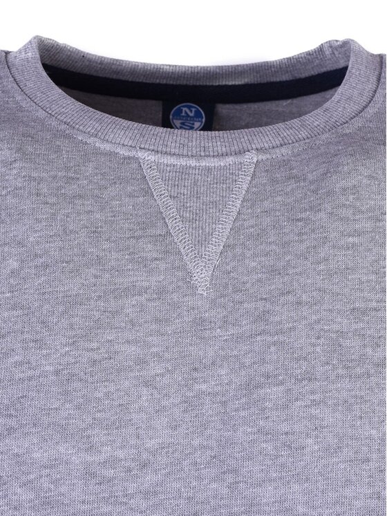 North Sails North Sails Mikina 90 2261 000 | Round Neck Šedá Regular Fit