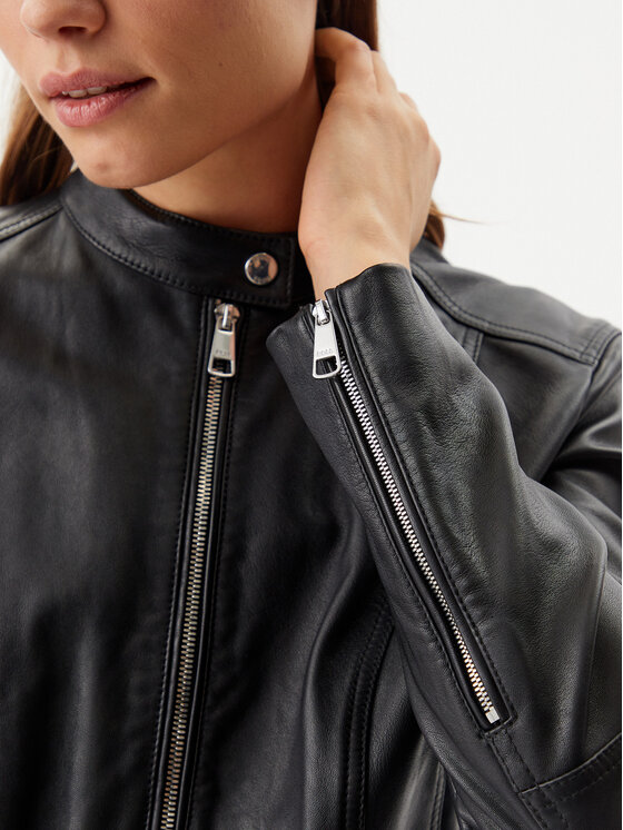 BOSS BOSS Lederjacke C_Saleste 50522033 Schwarz Regular Fit