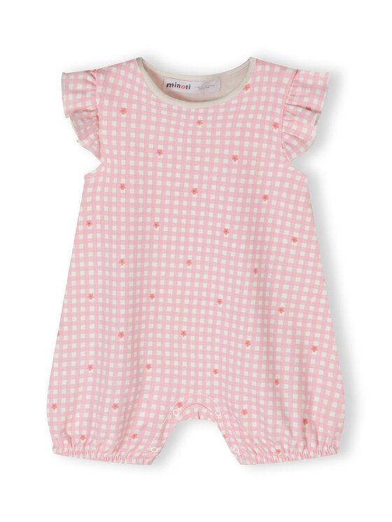 minoti minoti Pajac 24babypack8 Różowy Regular Fit