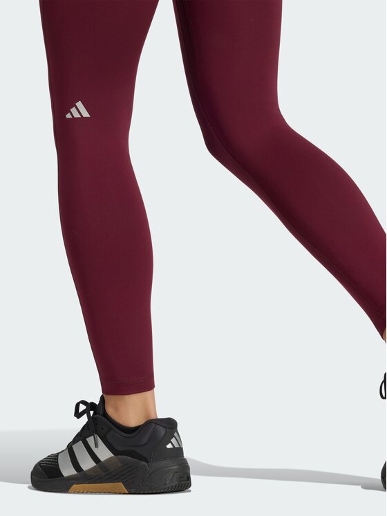 adidas adidas Legginsy 158041 Bordowy Fitted Fit