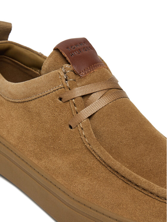 Tommy Hilfiger Tommy Hilfiger Półbuty Modern Light Suede Moc Toe Shoe FM0FM05501 Brązowy