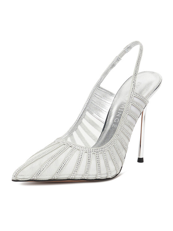 Eva Minge Eva Minge Kõrgete kontsadega EO-AVA-E373-70H-C183Y1 Hõbedane