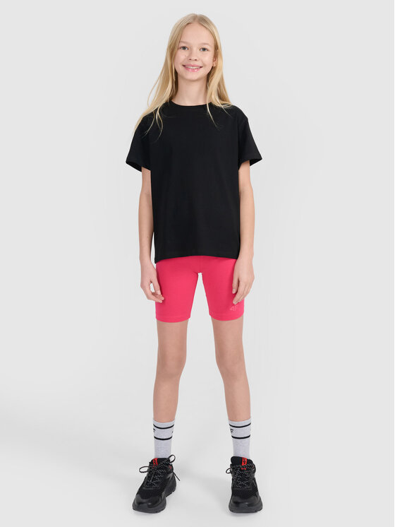 4F 4F Kolarki casual Różowy Slim Fit