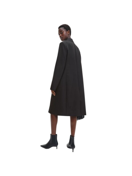Calvin Klein Calvin Klein Kabát pro přechodné období WOOL Černá Regular Fit