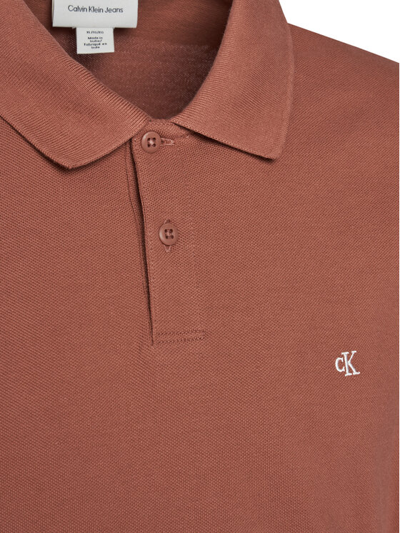 Calvin Klein Jeans Calvin Klein Jeans Polokošeľa LV040EM269 Hnedá Regular Fit