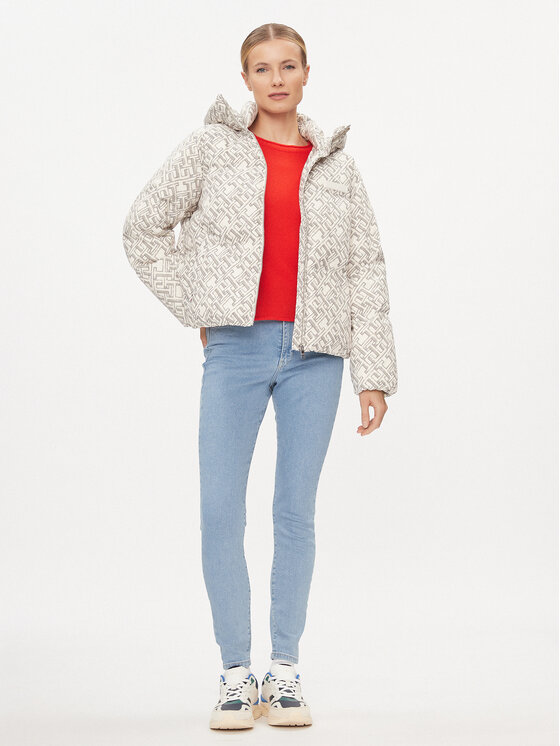 Tommy Hilfiger Tommy Hilfiger Pernata jakna Amd New York WW0WW40841 Bež Relaxed Fit