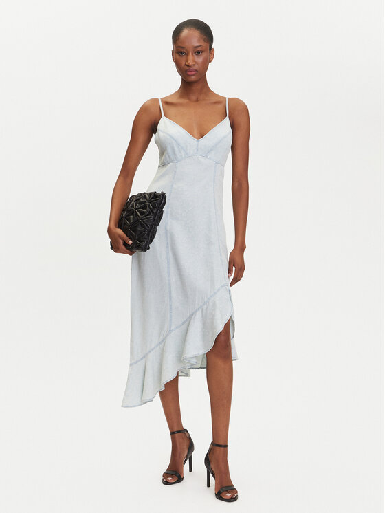 Guess Guess Kleid für den Alltag W5GK44 D5N81 Blau Regular Fit