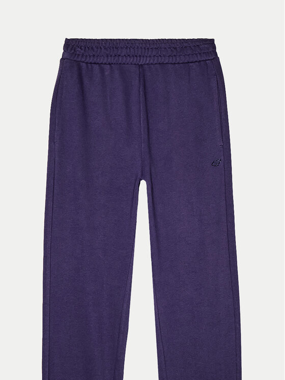 4F 4F Παντελόνι φόρμας Unisex 4FWAW24TTROU0826 Σκούρο μπλε Loose Fit