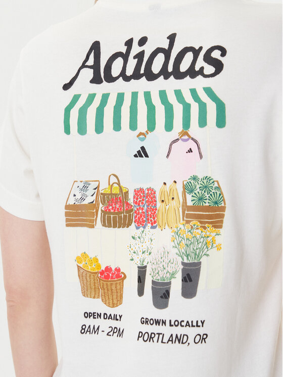 adidas adidas T-särk Farmers Market Graphic KB2485 Ekrüüvärv Regular Fit