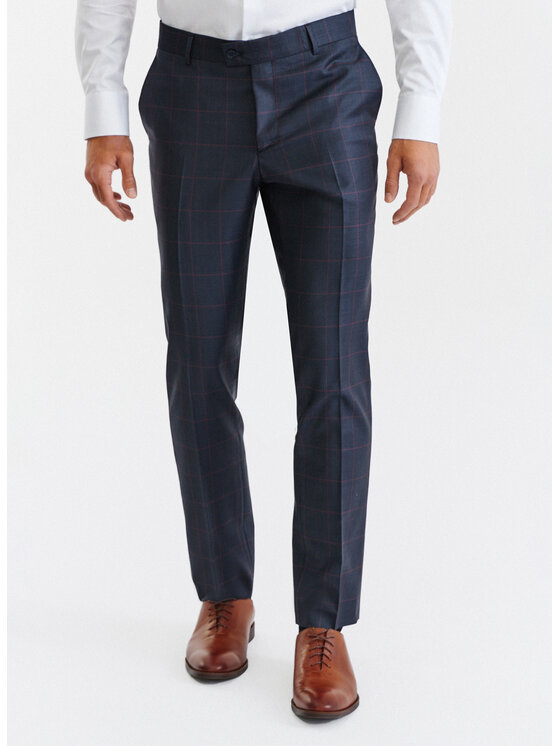 Pako Lorente Pako Lorente Spodnie garniturowe P23SF-6G-002 Granatowy Slim Fit