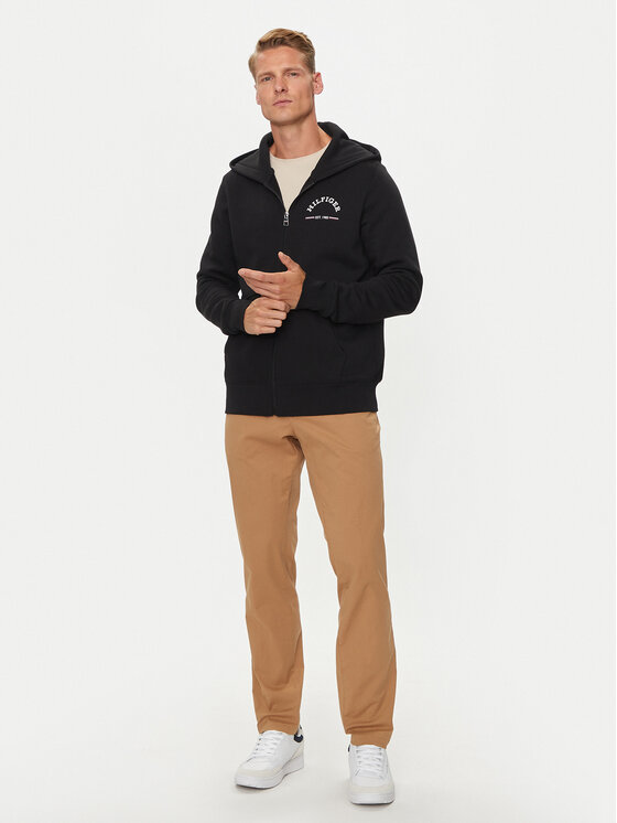 Tommy Hilfiger Tommy Hilfiger Mikina Roundall MW0MW35571 Černá Regular Fit