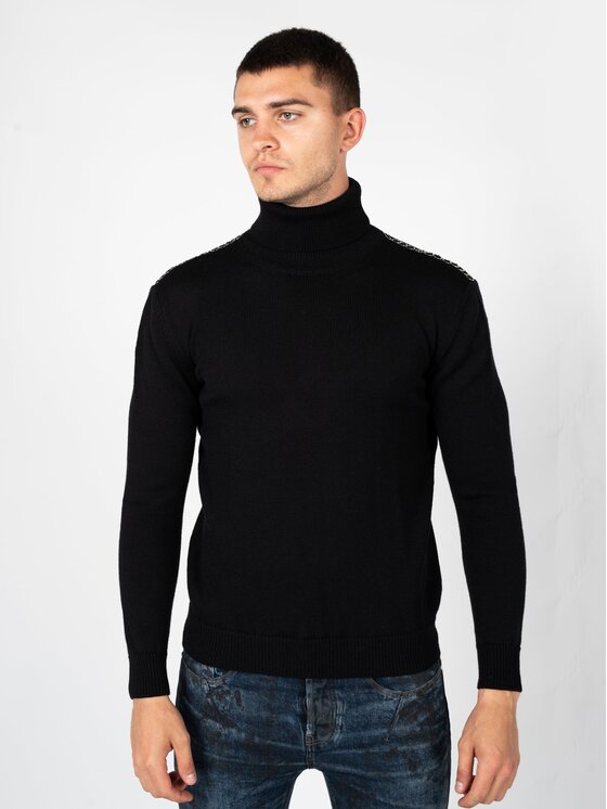 Les Hommes Les Hommes Πουλόβερ LBK1000585U Μαύρο Regular Fit