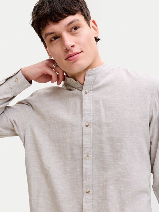 Jack & Jones Jack & Jones Koszula Summer 12289184 Beżowy Regular Fit
